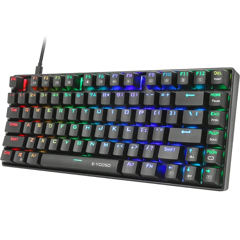 81 কী RGB মেকানিক্যাল গেমিং কীবোর্ড জল প্রতিরোধী